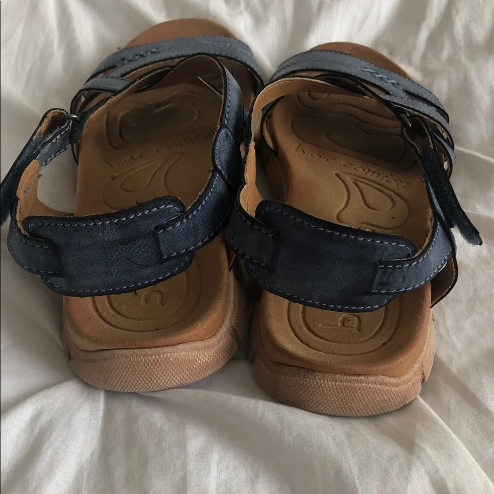 boc blue and Tan Strappy Kids Sandals